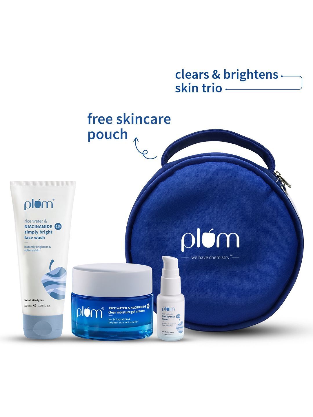 Plum Set Of 3 Face Wash -50 ml With Gel Cream 25 g & Serum - 15 ml-picture-34