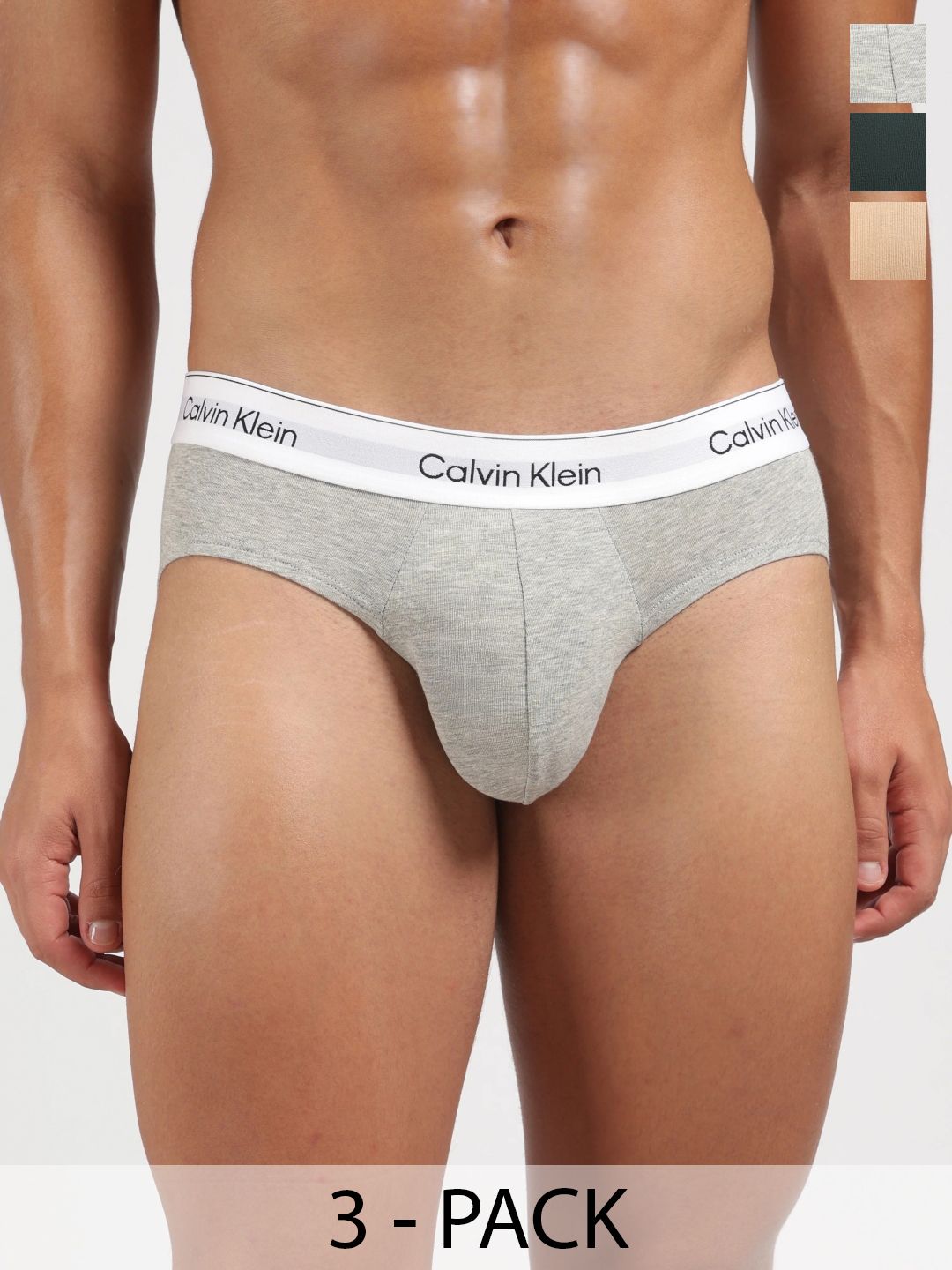 Calvin Klein Underwear Men Pack of 3 Cotton Basic Briefs-picture-47