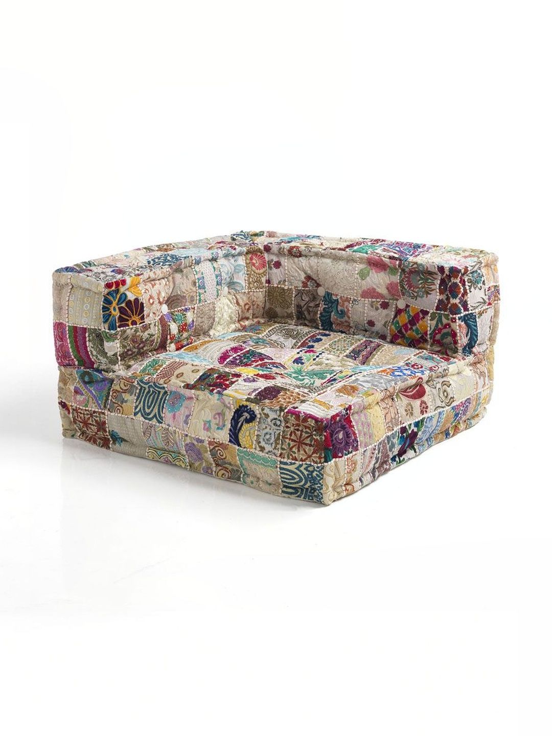 ASHEVILLE Brown & Pink Colourblocked L-Shaped Sofa-image-27