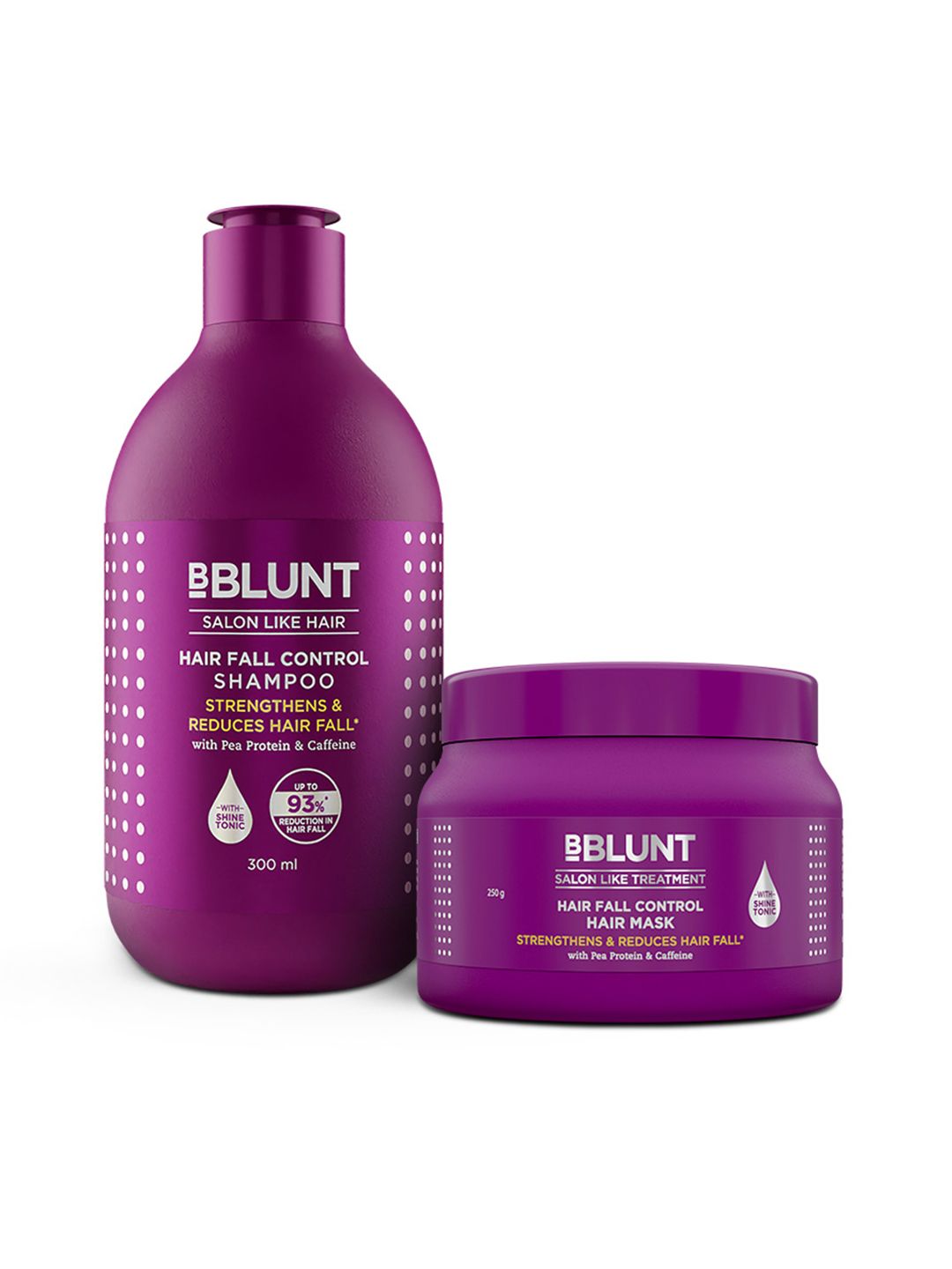 BBLUNT Hair Fall Control Duo - Shampoo 300ml & Hair Mask 250g-picture-55