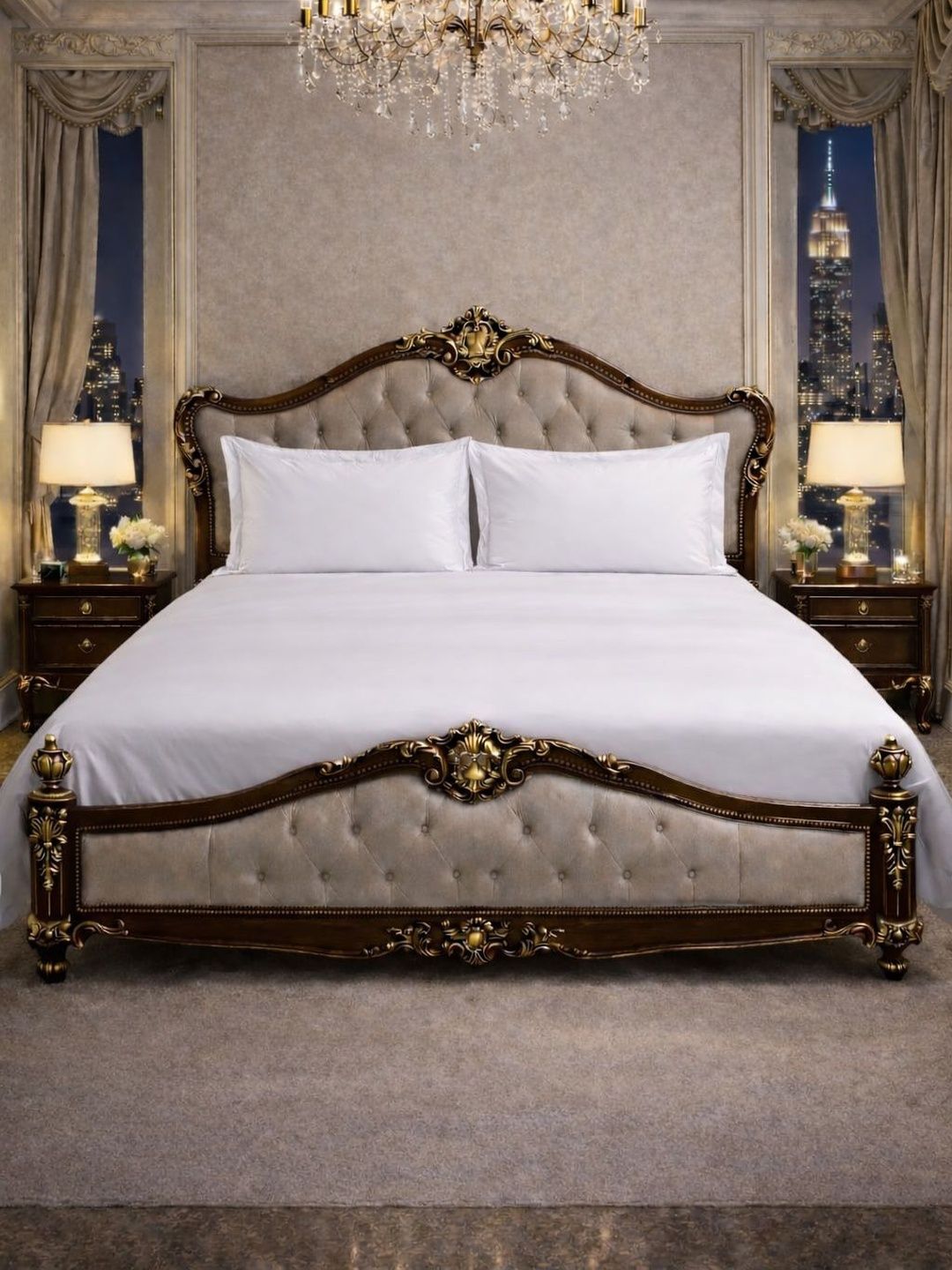 Mulberry Living White 350 TC King Bedsheet with 2 Pillow Covers-image-38
