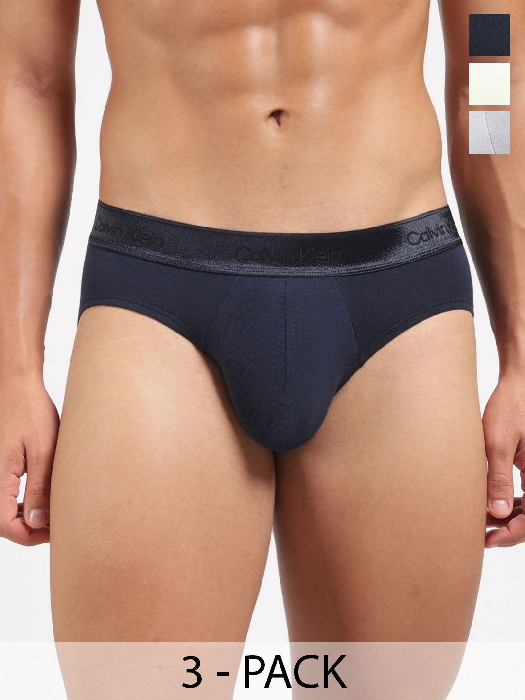Calvin Klein Underwear Men Pack of 3 Cotton Basic Briefs-picture-24