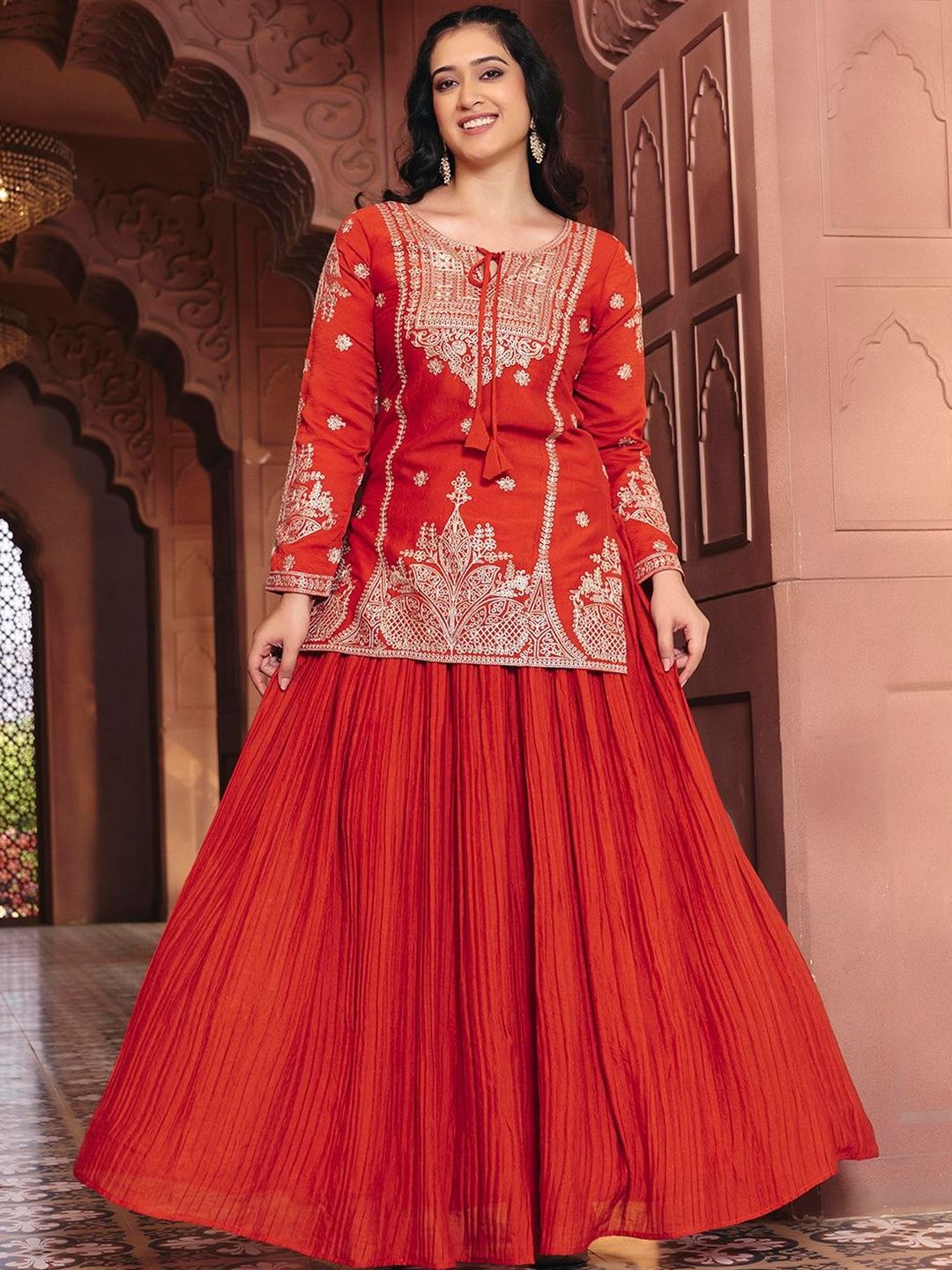 MADHURAM Printed Ready to Wear Lehenga &-image-10