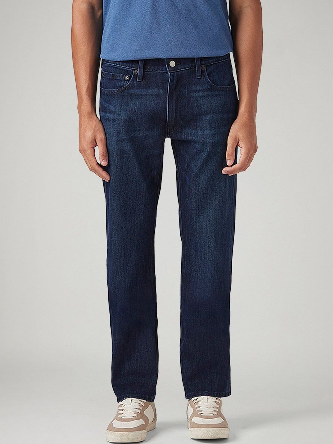 Levis Men Classic Straight Fit Mid-Rise Light Fade Stretchable Jeans-picture-35