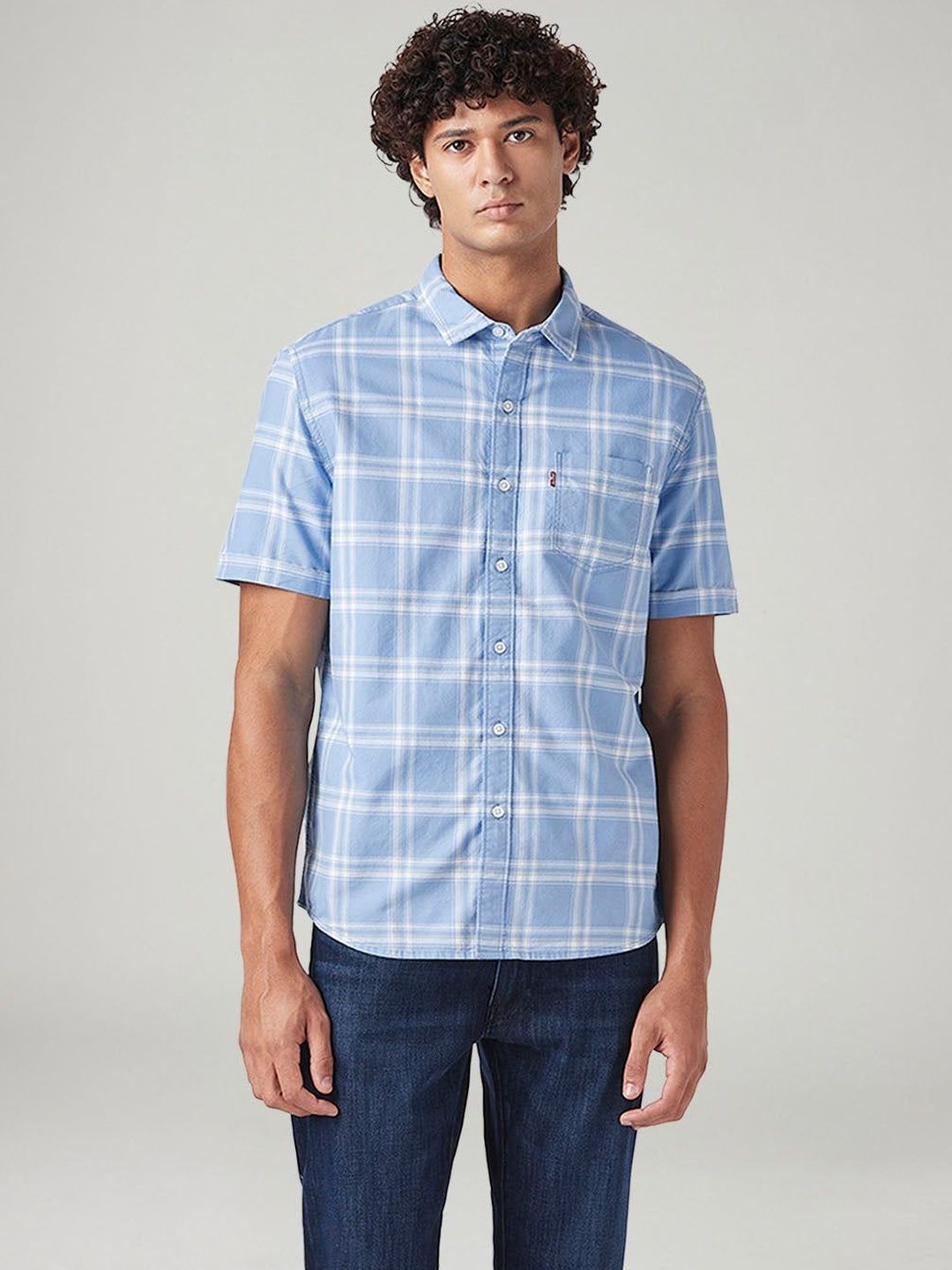Levis Men Classic Slim Fit Checked Casual Shirt-picture-11