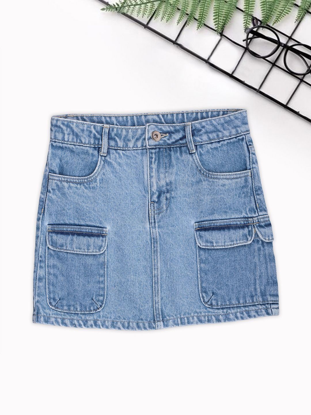 Pantaloons Junior Girls Cotton Blend Skirts-picture-16