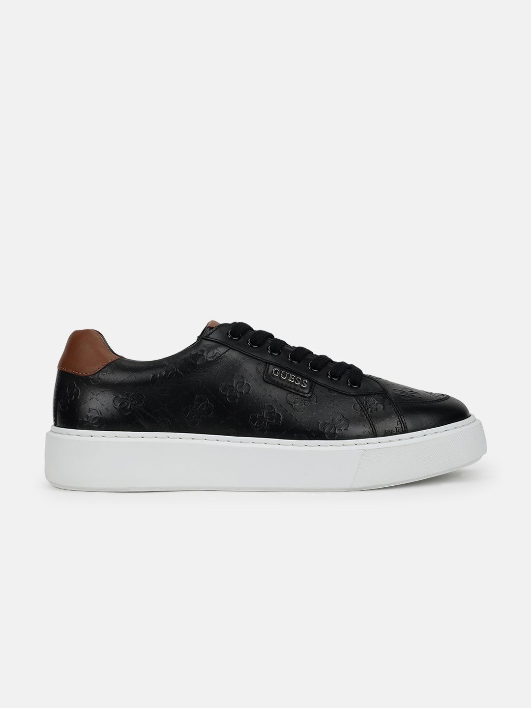 GUESS Men Textured Leather Sneakers-picture-19
