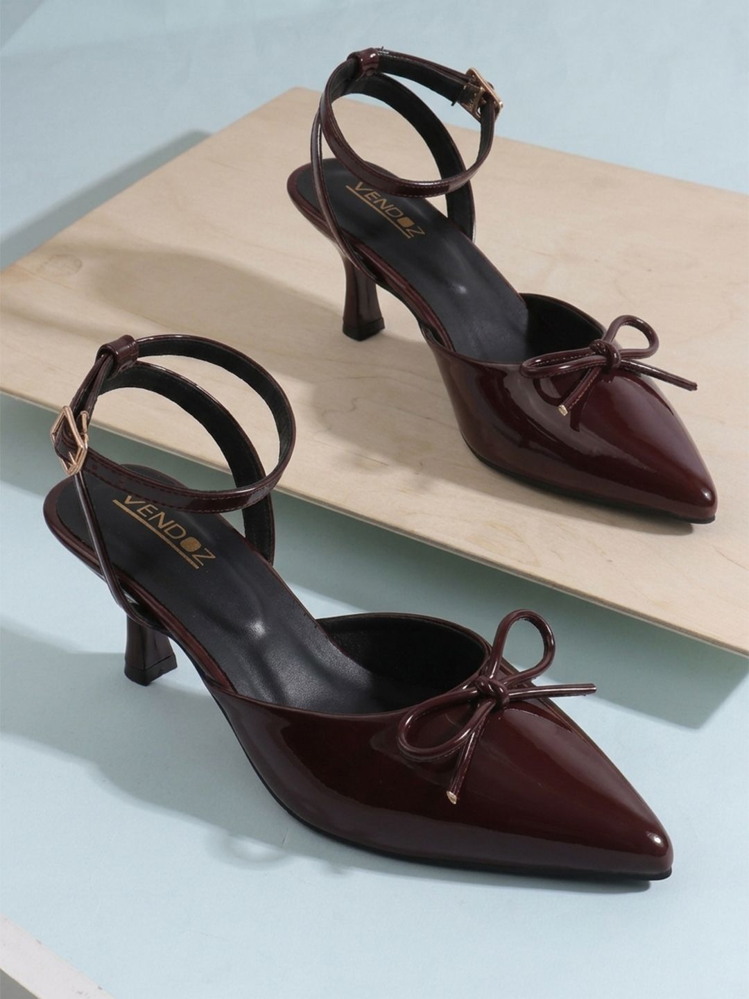 VENDOZ Stiletto Pumps with Buckles-picture-49