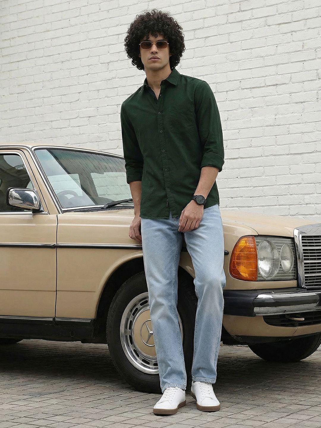 The Roadster Life Co. Spread Collar Pure Cotton Casual Shirt-picture-21