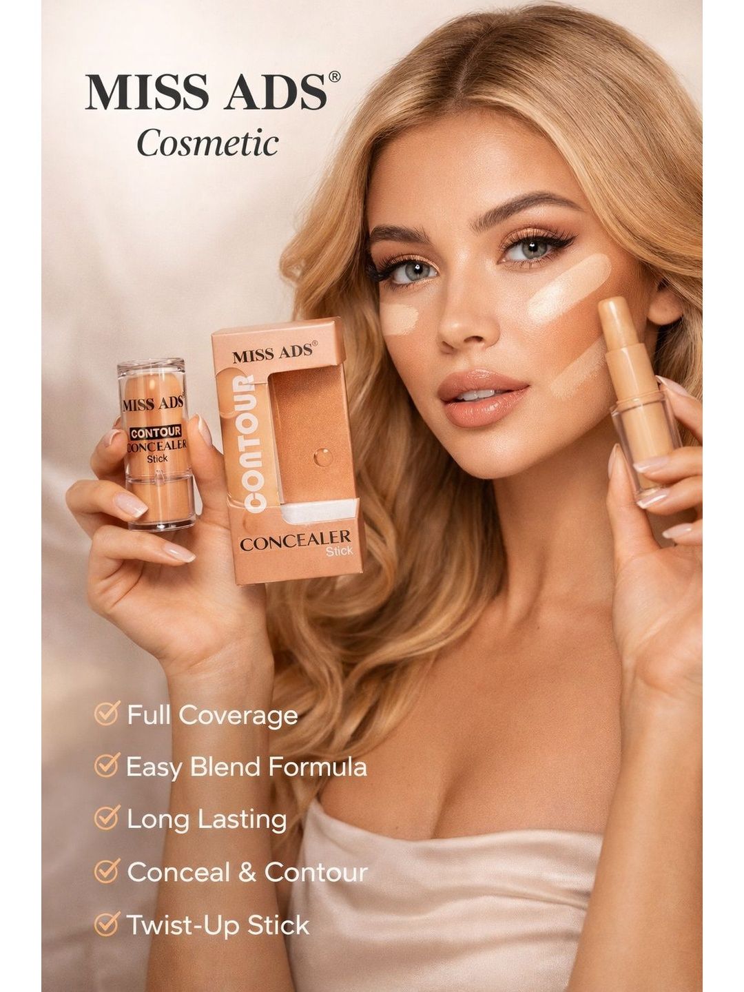 MISS ADS Contour Concealer Stick - 15 g - MACF08-image-8
