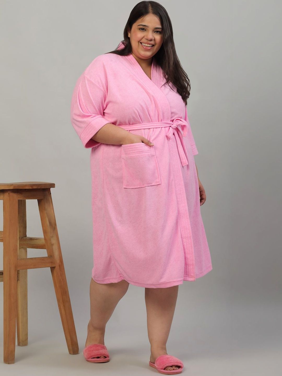 Creeva Knee Length Bath Robe and Wraps-image-39