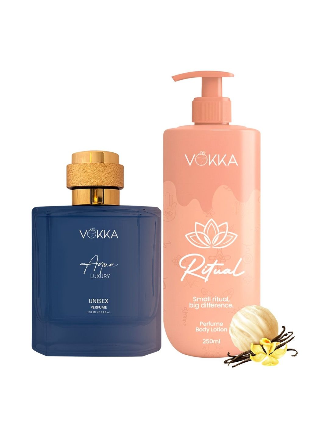 VOKKA Set Of 2 Ritual Perfume Body Lotion 250 ml With Aqua Perfume 100 ml-picture-19