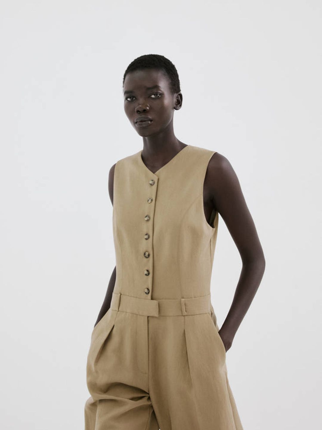 MANGO V-Neck Jumpsuit-picture-17
