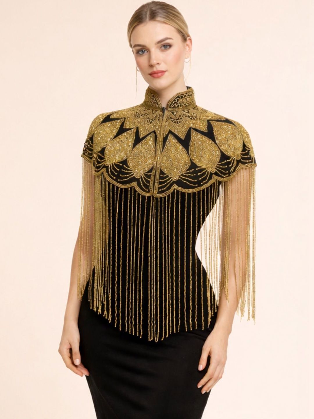 THE HOUSE OF THREADS Women Party Embellished Shrug-picture-39