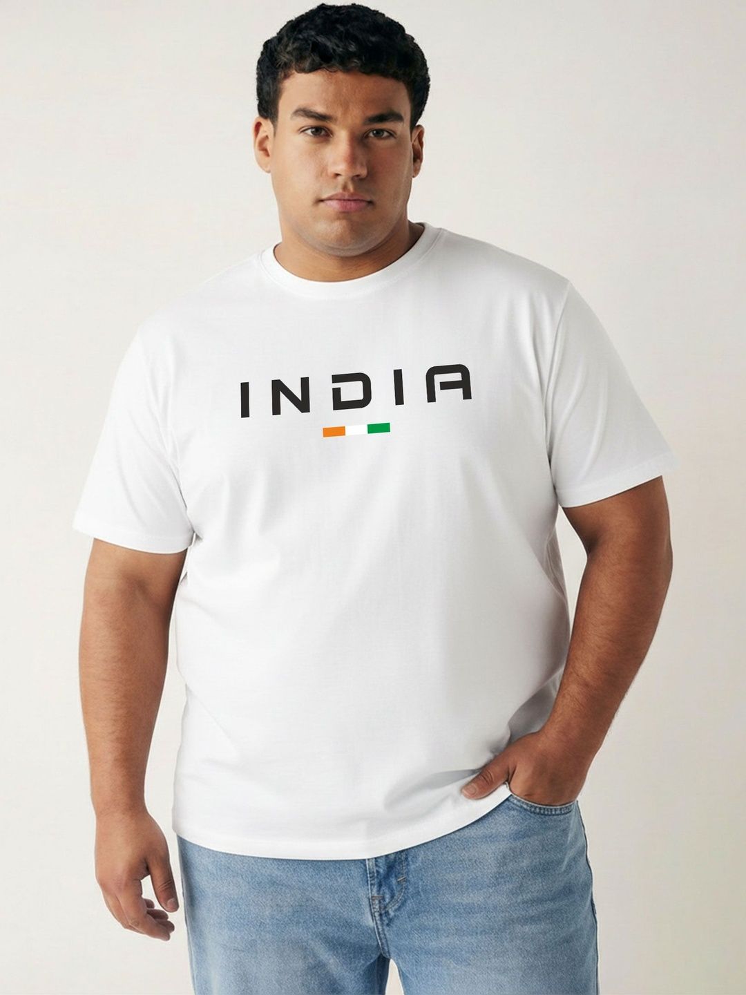 Toodle Plus Men Plus Size Printed Cotton Casual Regular Fit Half Sleeve T-Shirt-picture-13