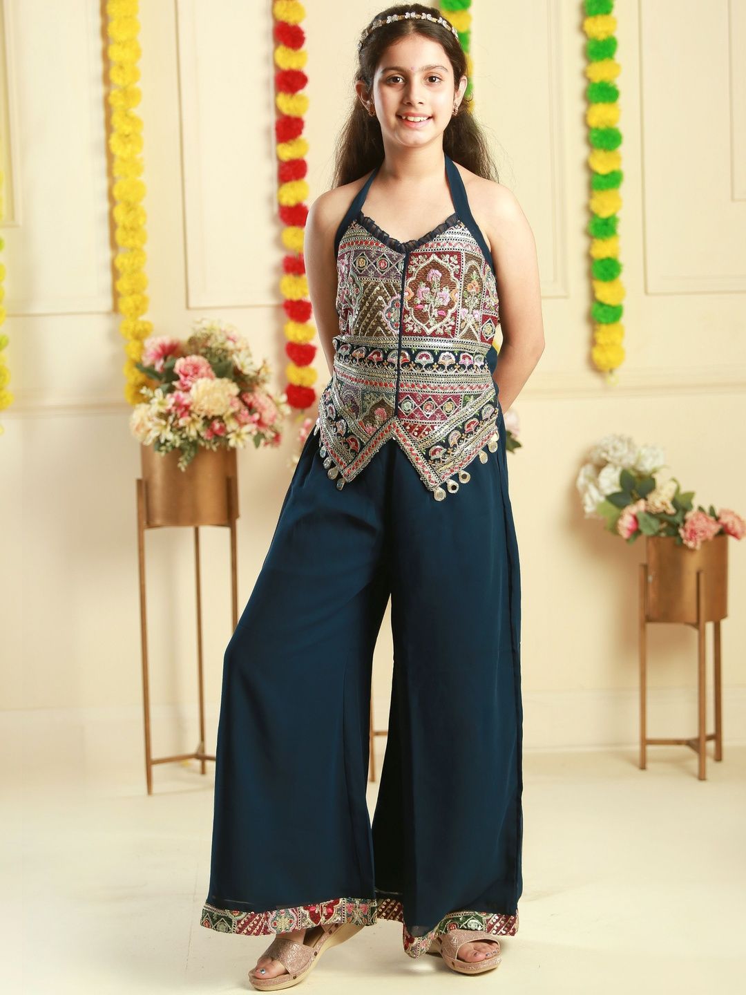 Titrit Girls Kurti with Palazzos & With Dupatta-picture-5
