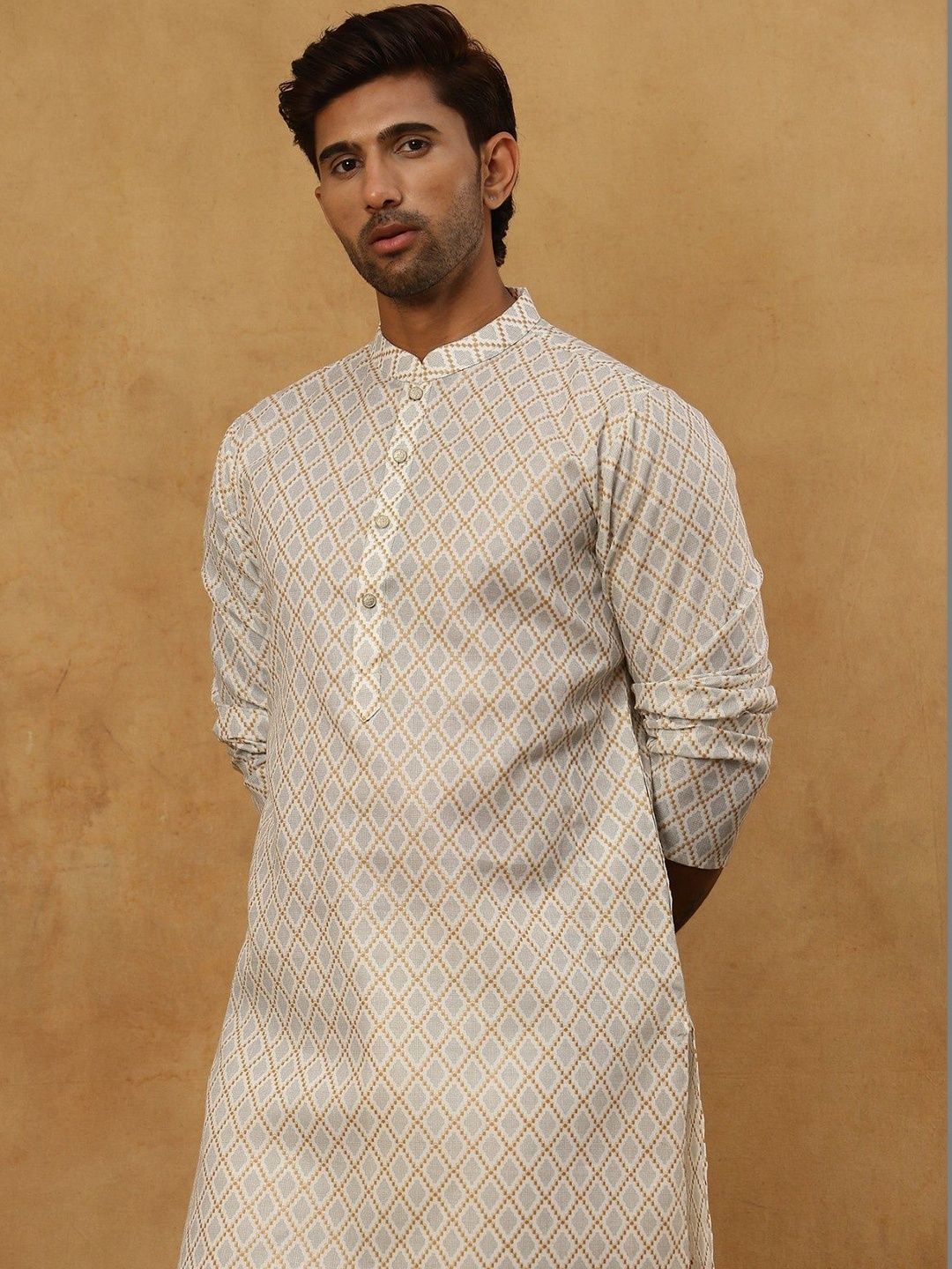 Jompers Men Geometric Printed Kurta-picture-29
