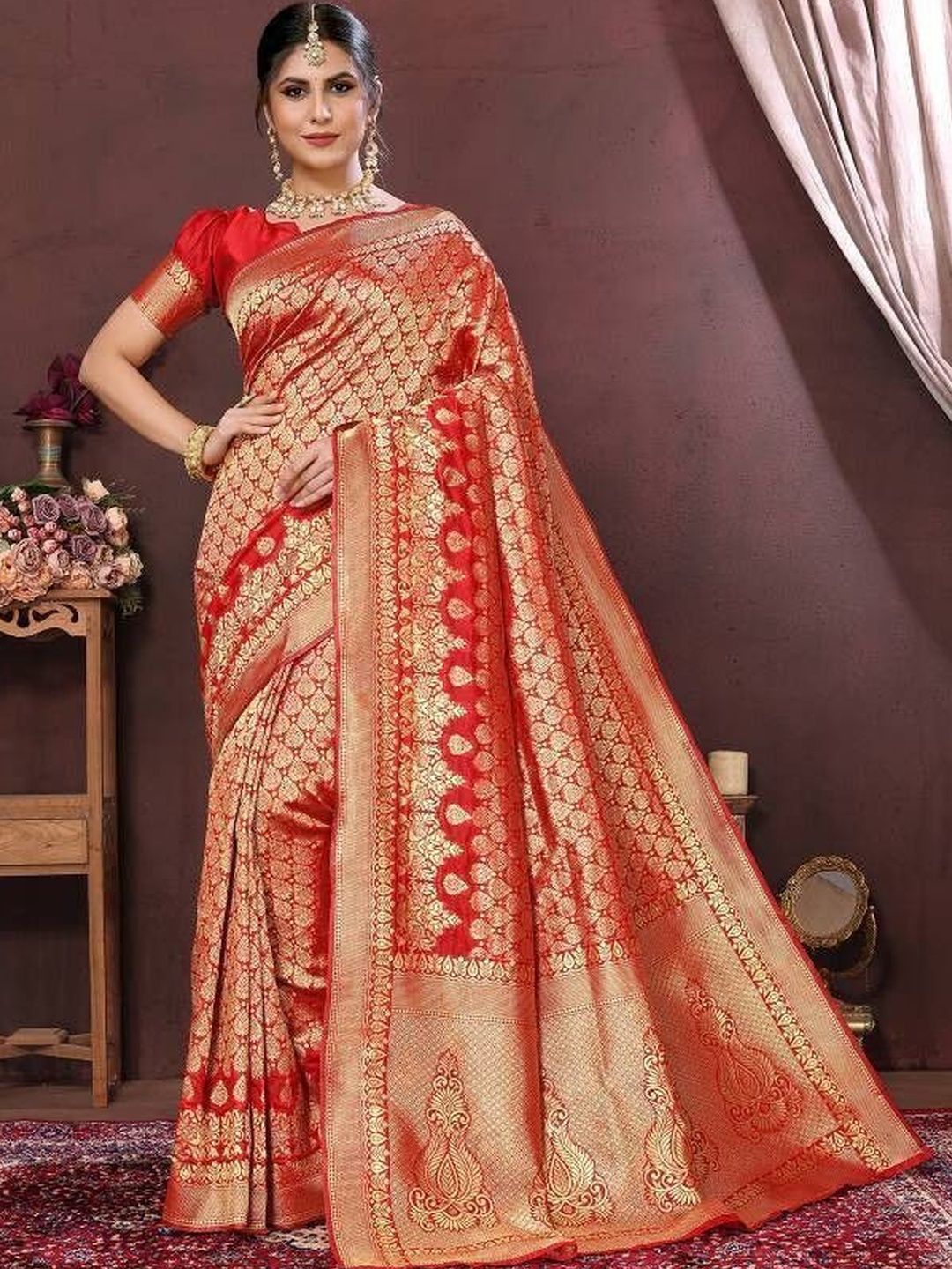 Pari Prints Woven Design Zari Heavy Work Banarasi Sarees-picture-40
