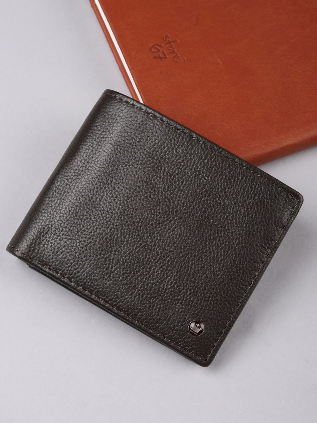 Louis Philippe Men Leather Wallet with Card Slot & Full- Length Cash