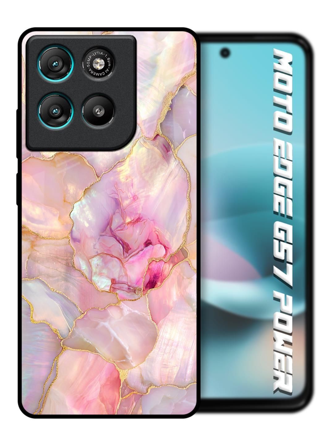 QRIOH Abstract Printed Motorola Edge G57 Power Back Case Mobile Accessories-picture-11