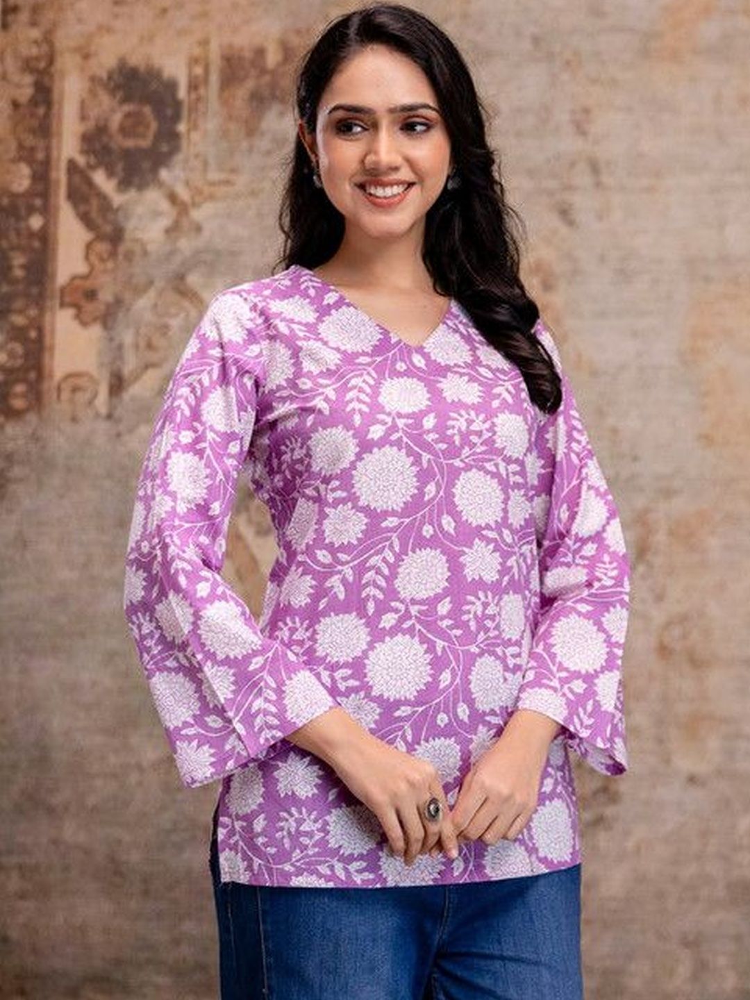 UGMAZ Geometric Print Top-picture-31