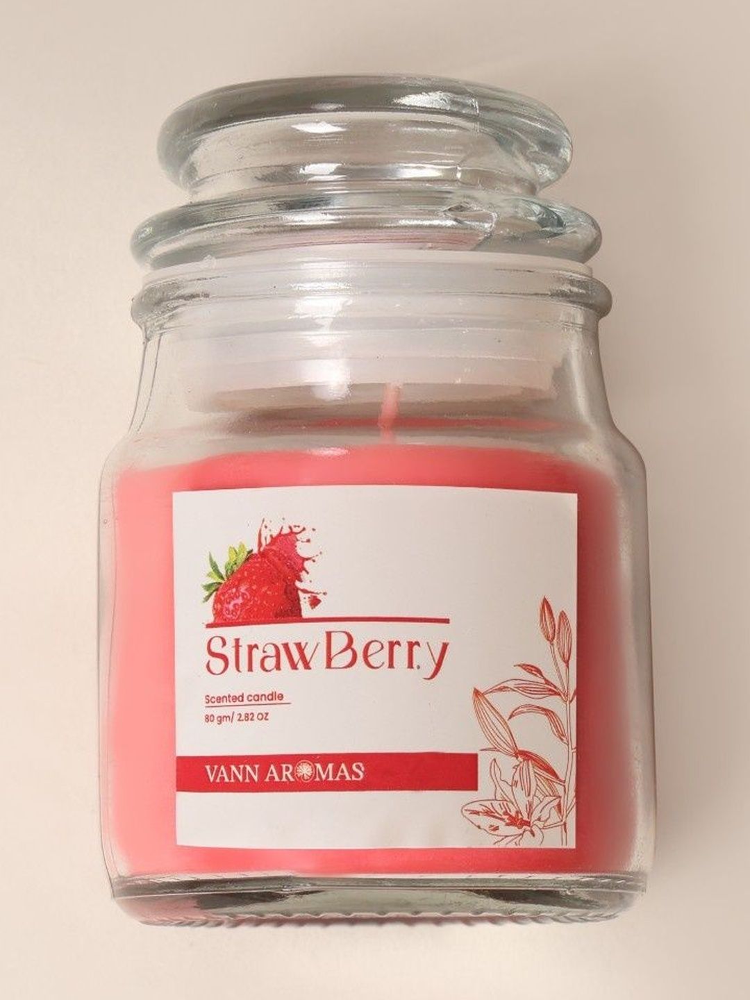 VANN AROMAS Pink 1 pieces Jar Candle-picture-42