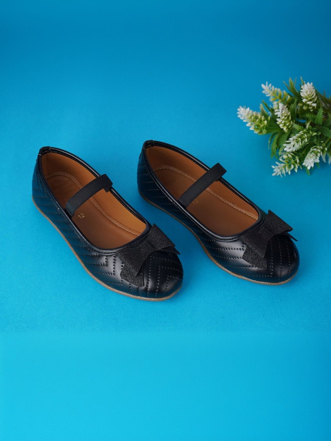 YK Girls Embellished Round Toe Slip-On Ballerinas-image-14