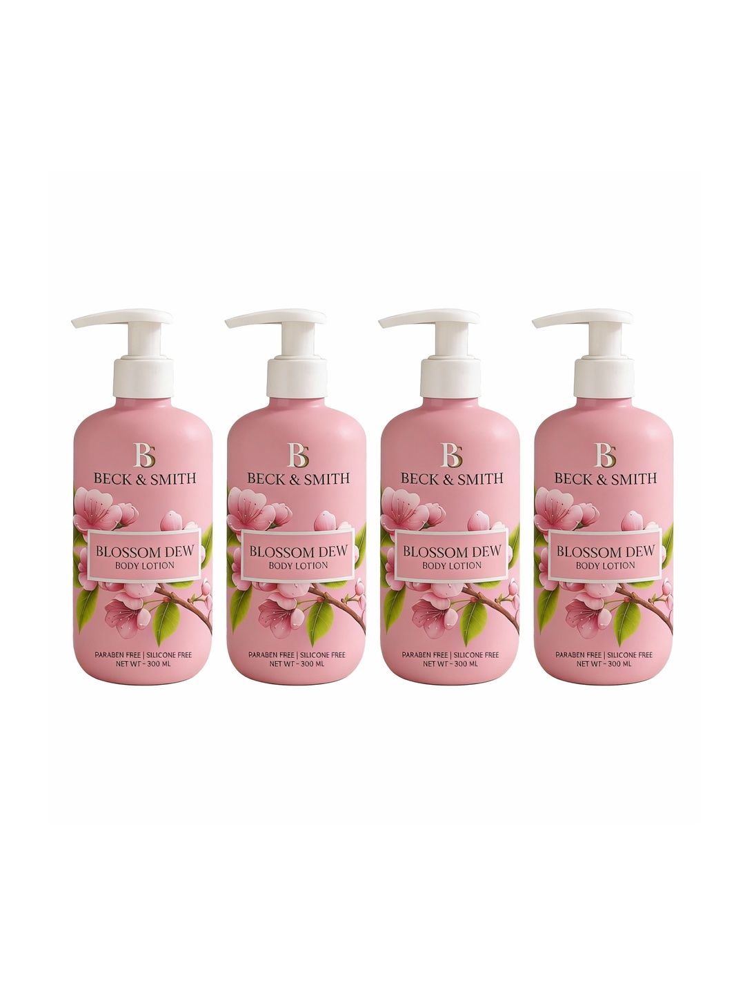 BECK AND SMITH Set Of 4 Blossom Dew Moisturizer Body Lotion- 300 ml-image-14