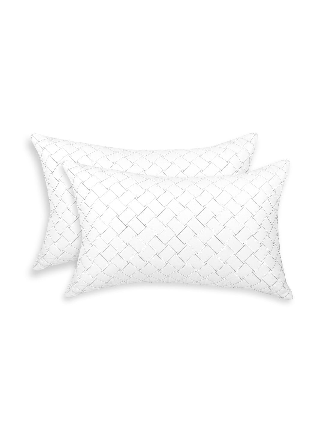 DREAMY URBAN White Set of 2 Polycotton Lightweight Sleep Pillow-image-37
