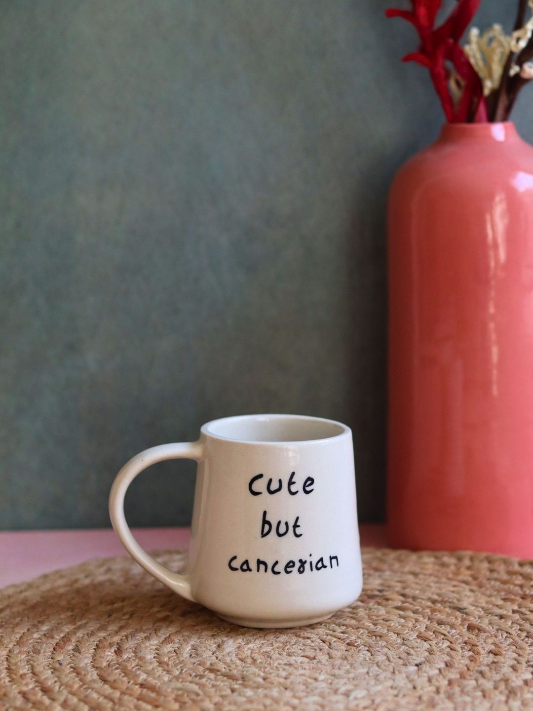 WEAVING HOMES White Handcrafted and Hand Painted Printed Ceramic Glossy Mugs Set of Cups and Mugs-image-30