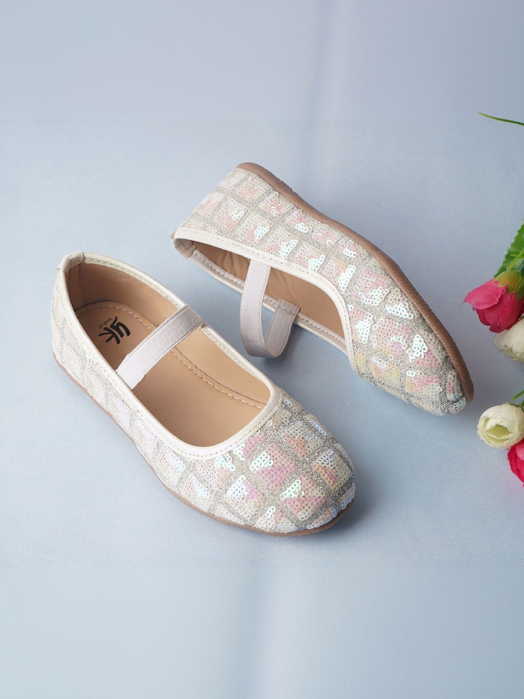 YK Girls Embellished Round Toe Ballerinas-picture-50