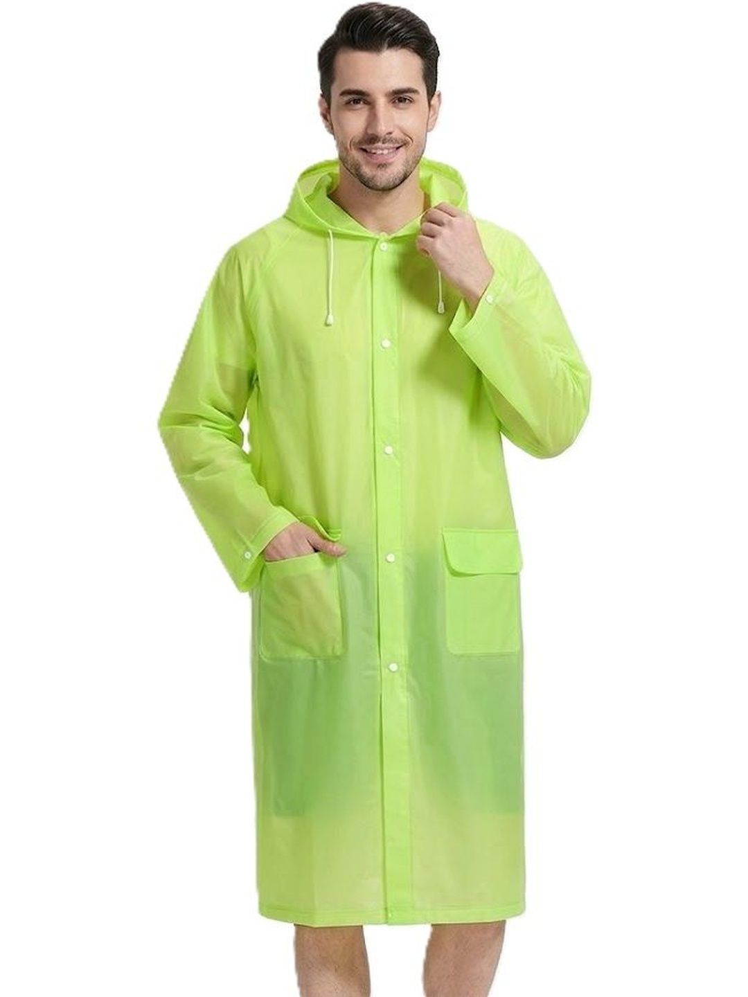 Alexvyan Hooded Water Resistant Rain Jacket-picture-21