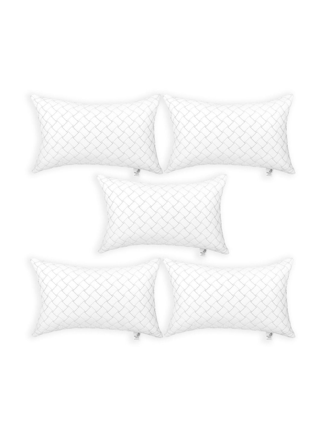 DREAMY URBAN White Set of 5 Polycotton Sleep Pillow-image-35