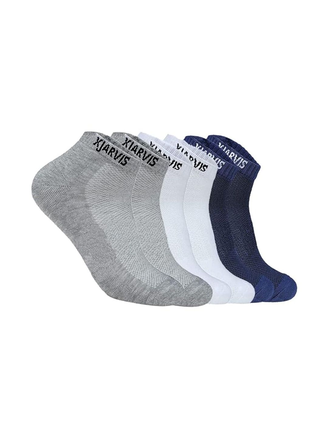 Xjarvis Women Pack of 3 Cotton Assorted Ankle Length Socks-picture-6