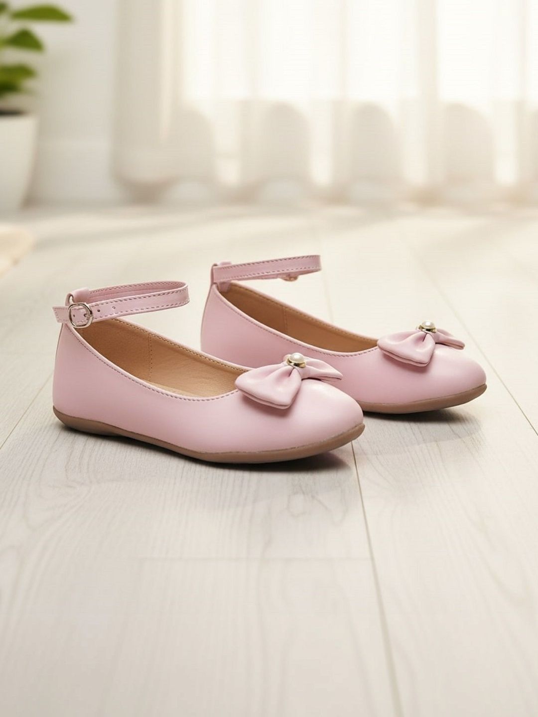 YK Girls Embellished Bow Detail Ballerinas-image-10