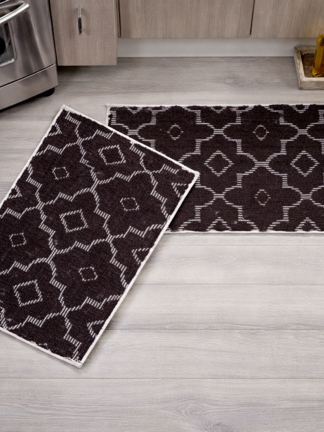 SENSES 2 Pieces Brown Self design Bath Rugs-picture-14