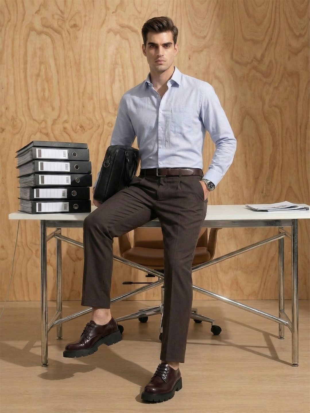 INVICTUS Slim Fit Pure Cotton Formal Shirt-picture-13