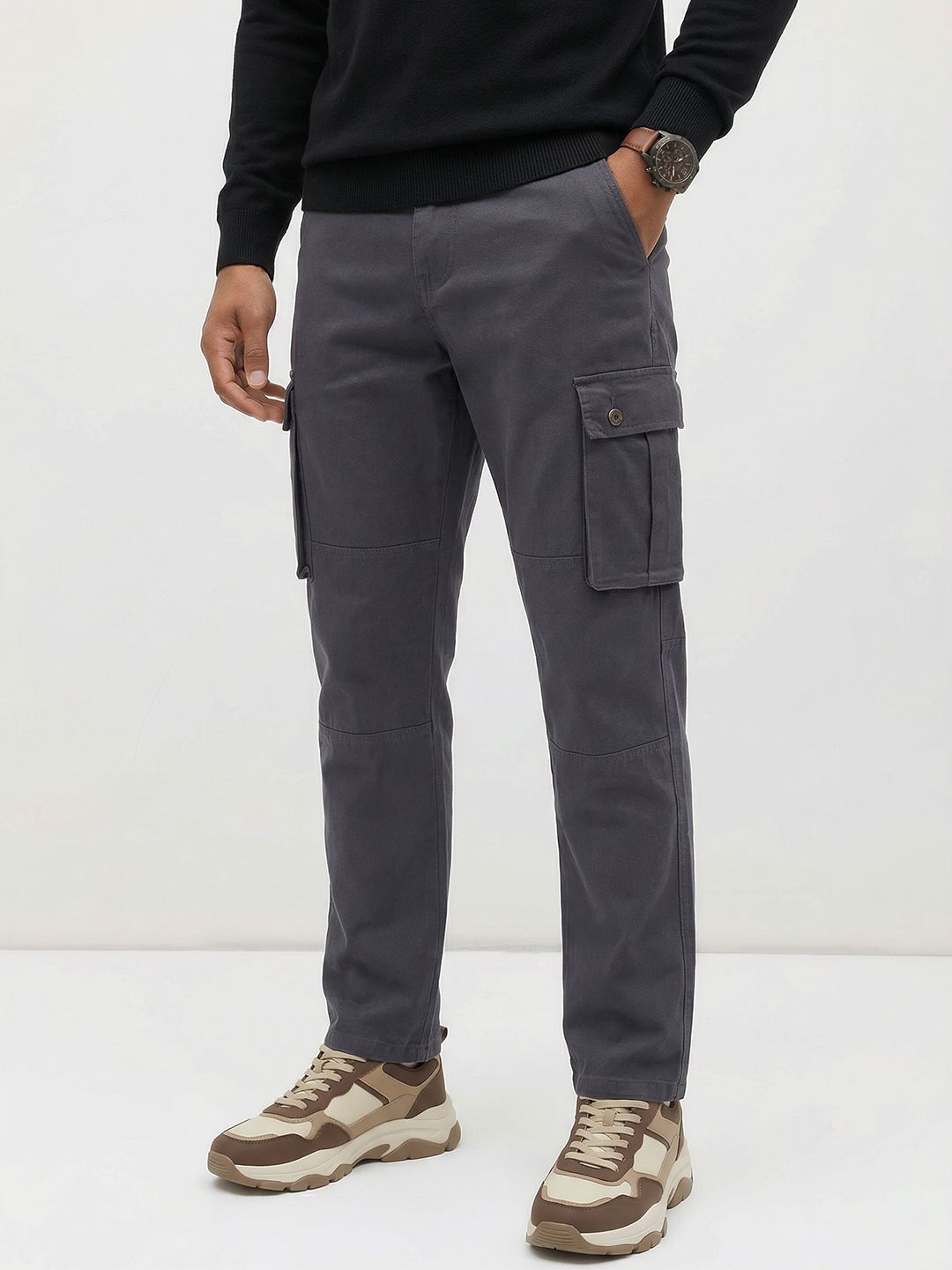 The Roadster Life Co. Men Cargo Trousers-picture-57