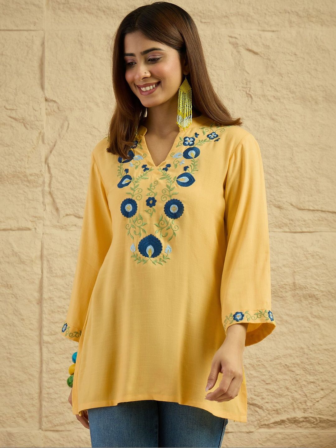 Anouk Embroidered Thread Work Thread Work Kurti-picture-57