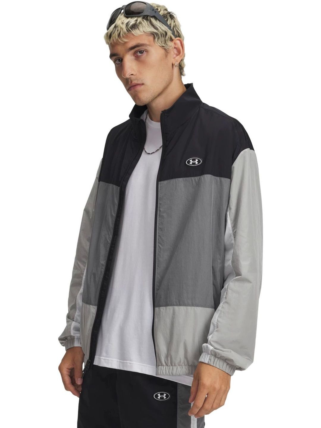UNDER ARMOUR Colourblocked Icon Woven Track Full Zip Jacket-image-44