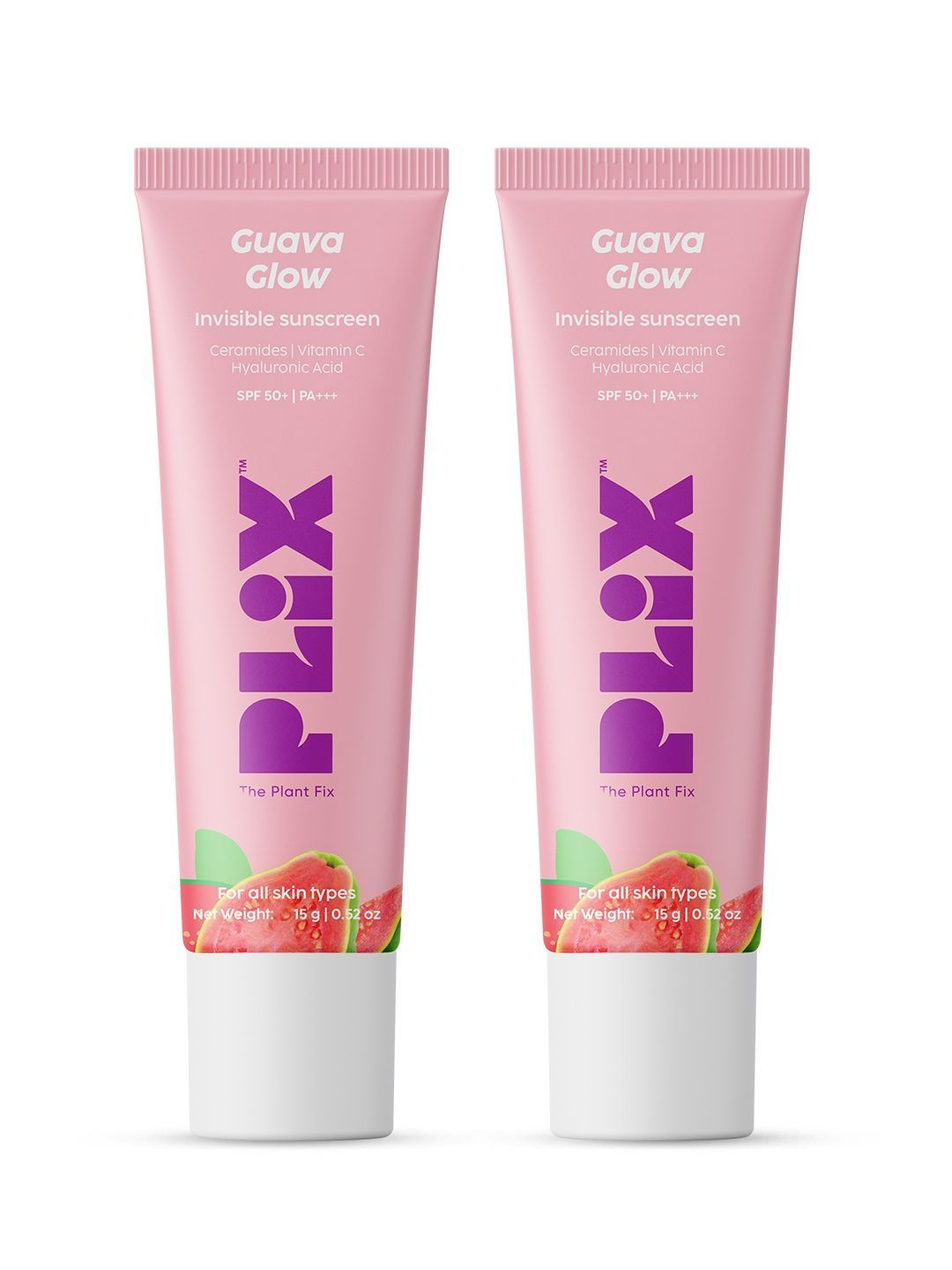 PLIX THE PLANT FIX Set Of 2 Guava Glow Invisible Sunscreen- 15 g Each-image-40