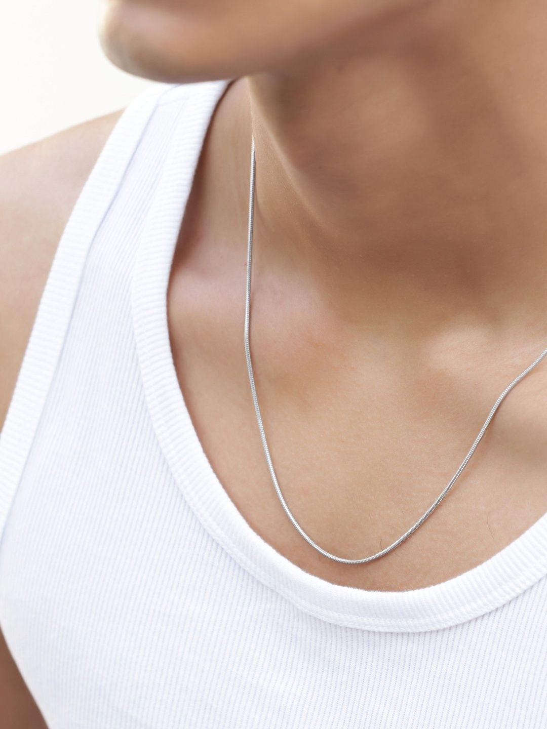 MILLER Men Silver-Plated Necklace 1mm-picture-18