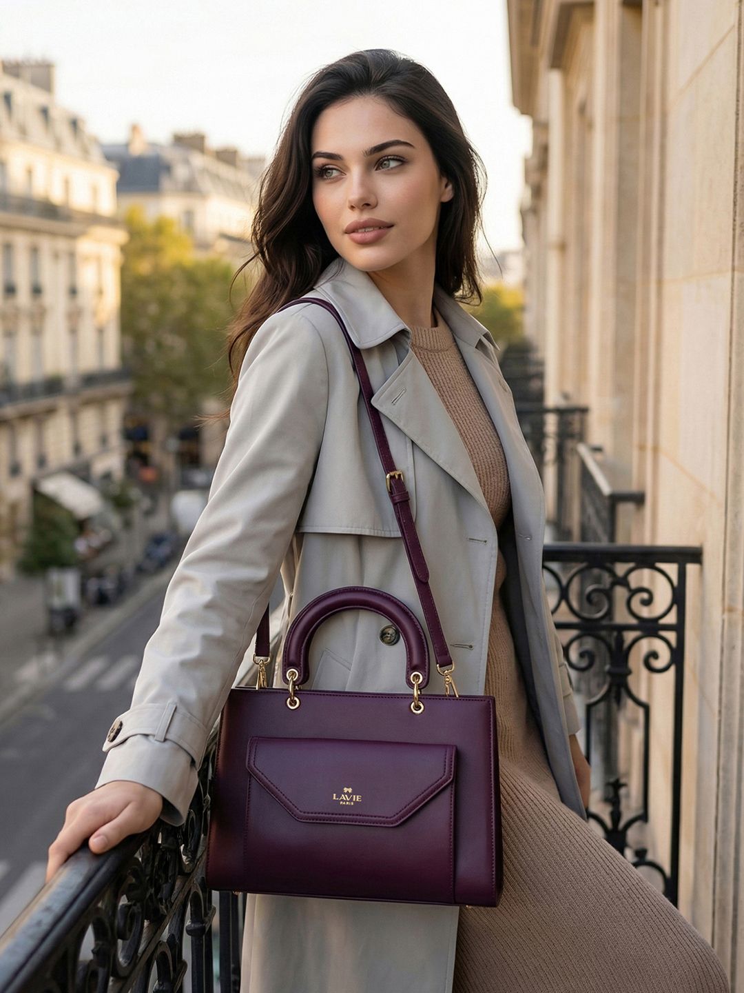 Lavie Paris Women Pisa Box Satchel Handbag-image-11