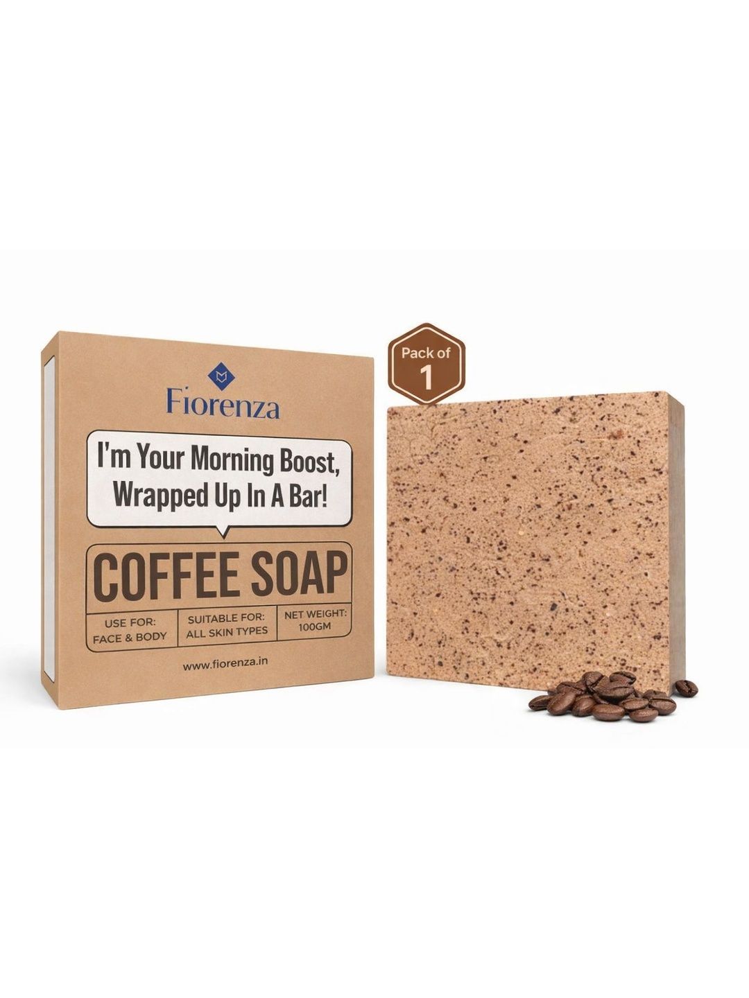 Fiorenza Tan Removal Coffee Soap - 100 g-image-45