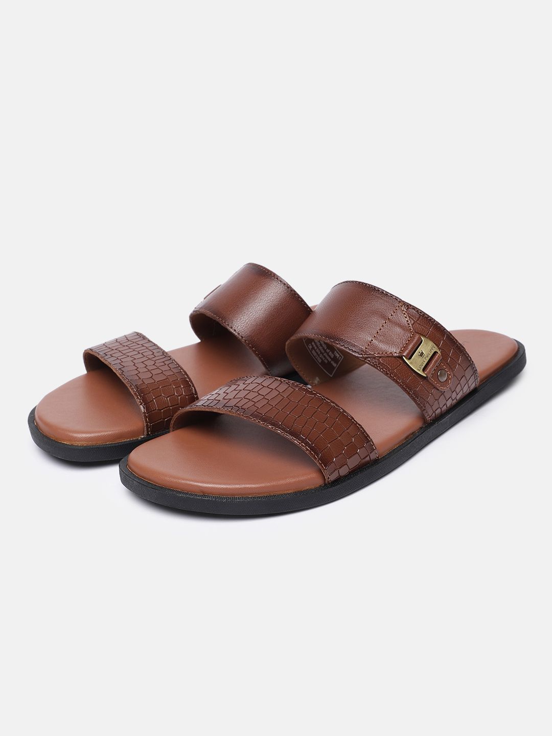 Louis Philippe Men Leather Comfort Sandals-picture-19