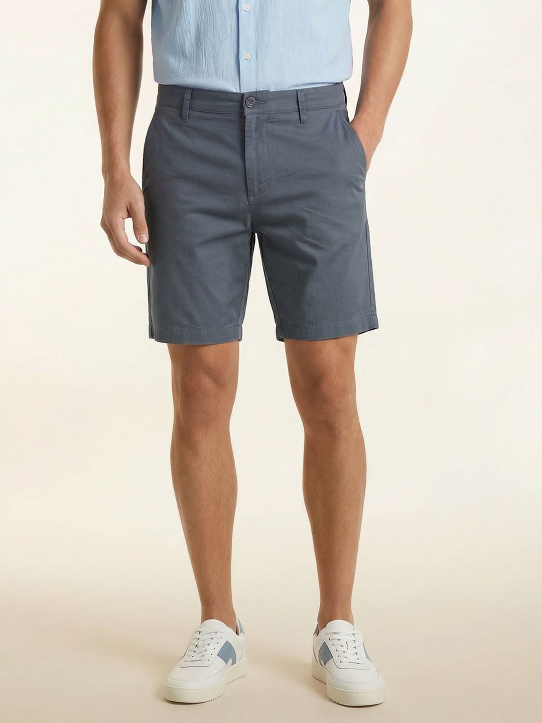 Nautica Men Slim Fit Pure Cotton Shorts-picture-35