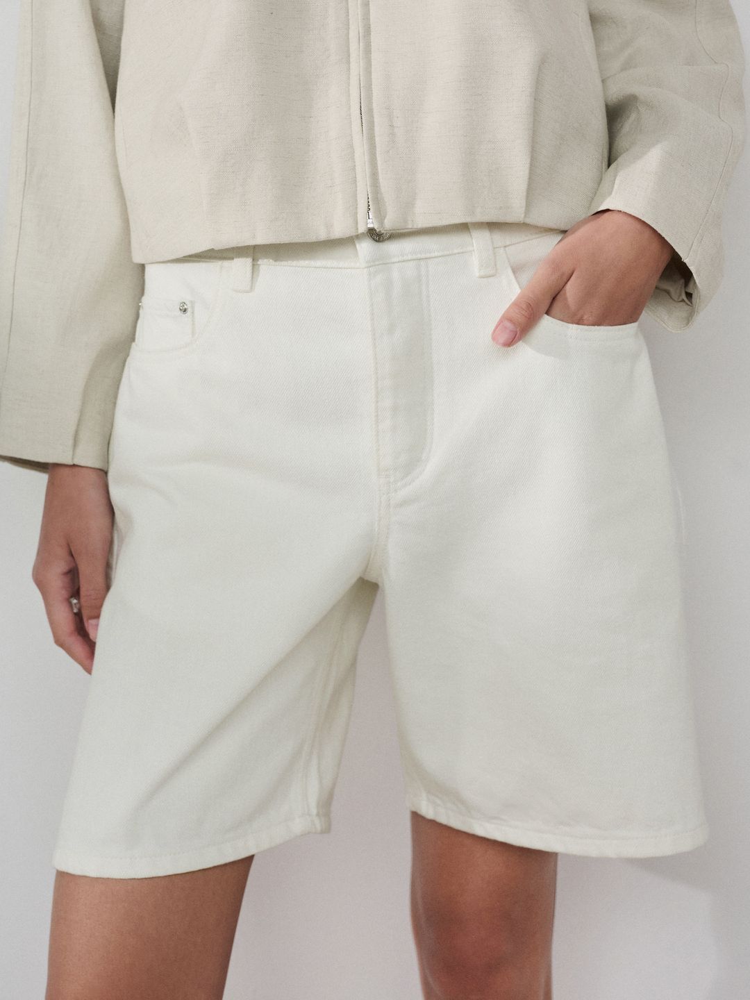 NEXT Women Pure Cotton Denim Shorts-image-38