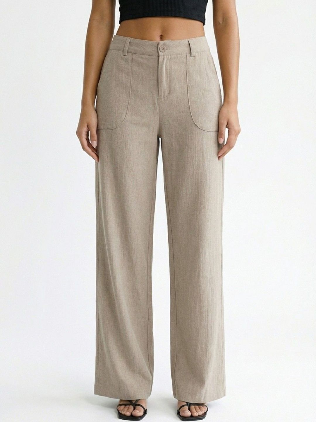 glitchez Women Relaxed High-Rise Easy Wash Trousers-picture-20