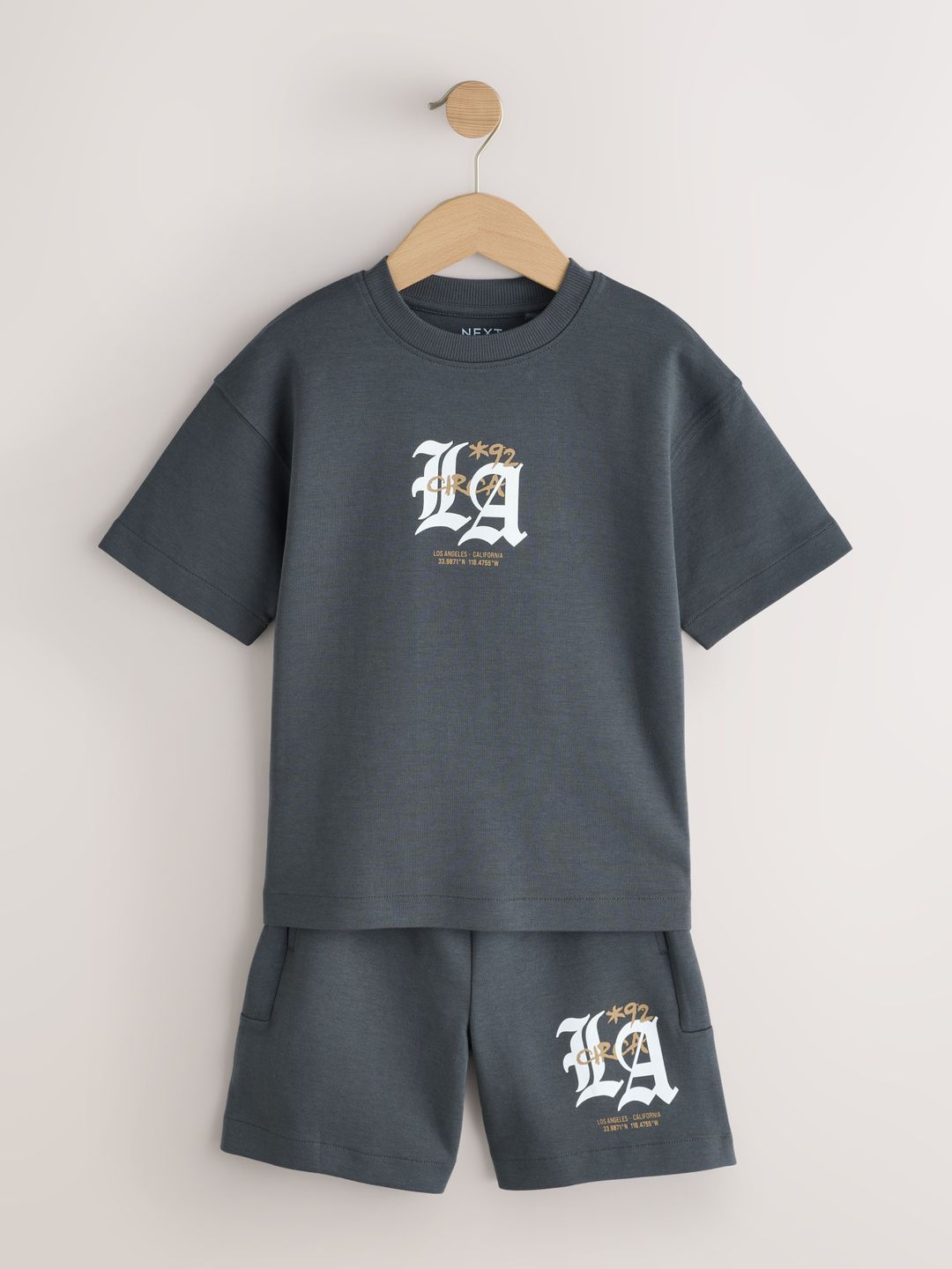 NEXT Boys Printed T-shirt with Shorts-picture-15