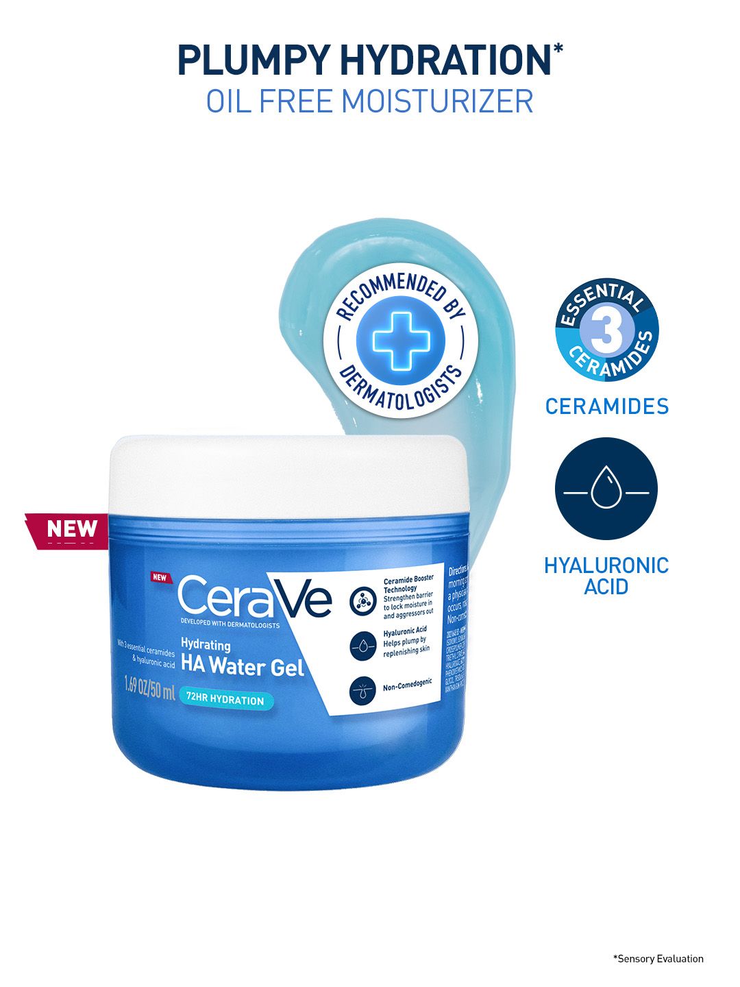 CeraVe HA Water Gel Oil-Free Moisturizer with Hyaluronic Acid for Plumpy Hydration - 50 ml-image-45